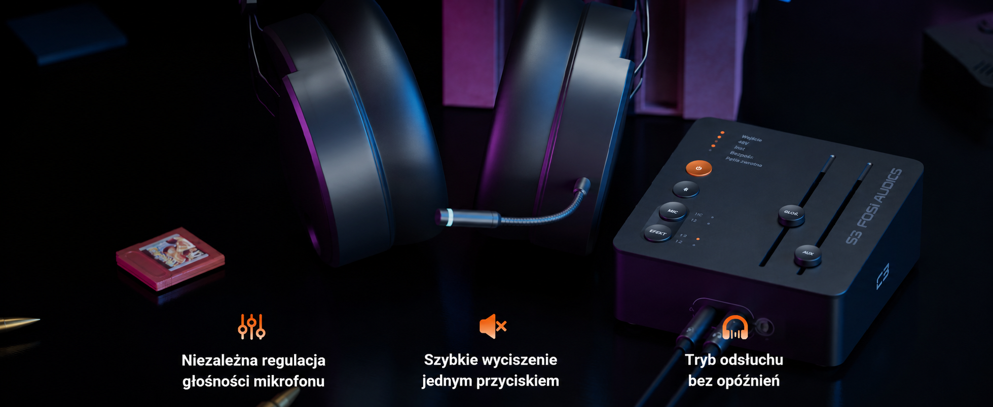 Korektor PEQ i presety dźwiękowe Fosi Audio C3